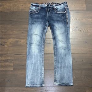 Rock Revival Gordian Straight Jeans 32/32 Perfect!